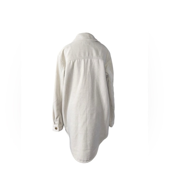 OLD NAVY - Soft-Brushed Utility Shacket for Women Size Medium - Tall - Oatmeal - Picture 7 of 11